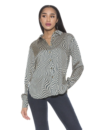 Alexia Admor Rylin Blouse In Brown