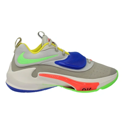 Shop Nike Zoom Freak 3 Light Stone/green Strike  Da0694-100 Men's In Grey