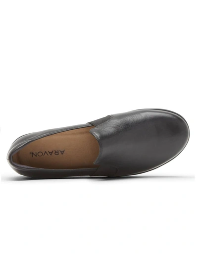 Shop Aravon Josie Slip-on - Wide In Black