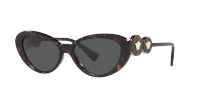 Shop Versace 0ve4433u 108/87 Cat Eye Sunglasses In Multi