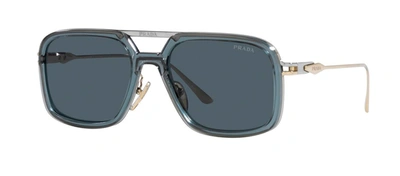 Shop Prada Pr 57zs 19f09t Navigator Sunglasses In Multi