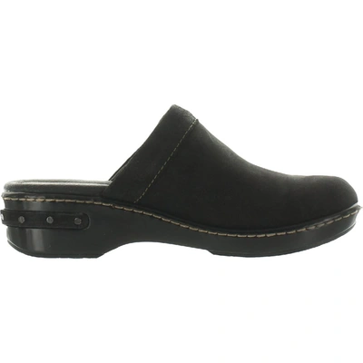 Shop Born Bandy  Womens Suede Embroidered Clogs In Black
