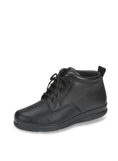 Sas Alpine Non Slip Lace Up Boot - Double Wide In Black