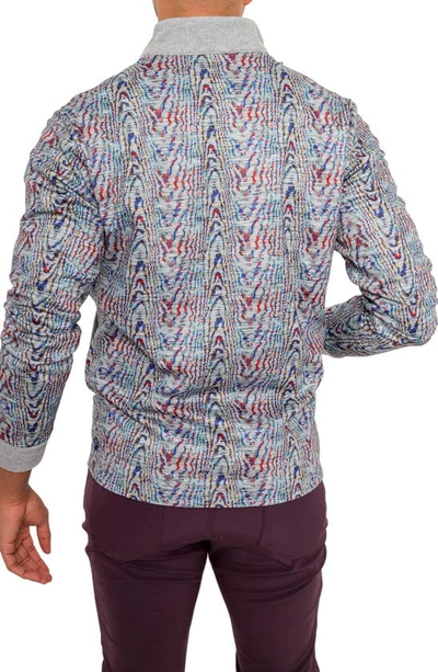 Pino By Pinoporte Handfill Bomber Jacket In Grey Multi
