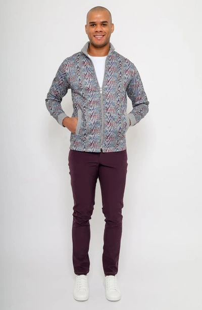 Pino By Pinoporte Handfill Bomber Jacket In Grey Multi