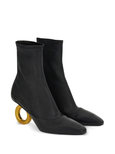 Ferragamo Elina 70mm Ankle Boots In Black