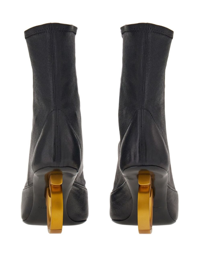 Ferragamo Elina 70mm Ankle Boots In Black