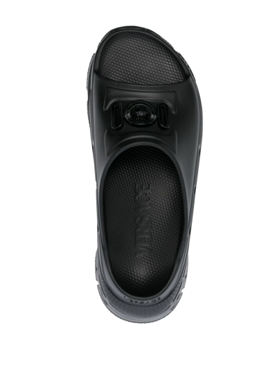 Shop Versace Medusa '95 Chunky-sole Slides In Black