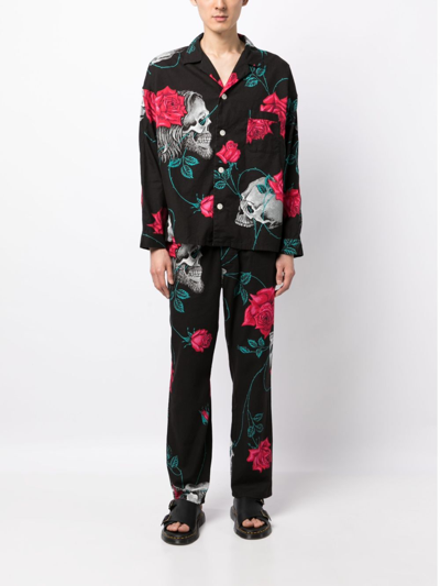 Yohji Yamamoto Wildside Cotton Wide-leg Trousers In Black