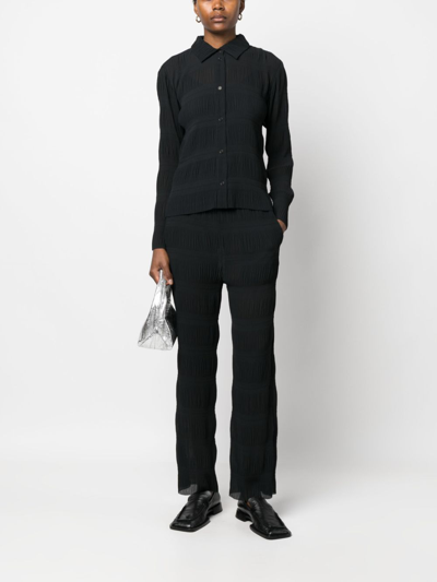 Shop Henrik Vibskov Grow Straight-leg Trousers In Black