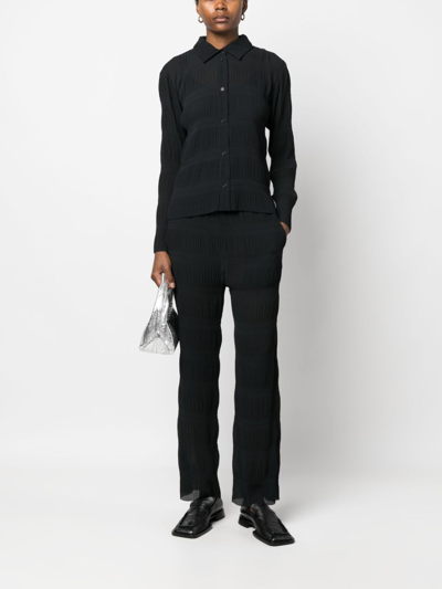 Henrik Vibskov Grow Straight-leg Trousers In Black