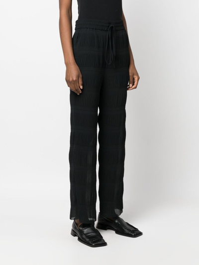 Shop Henrik Vibskov Grow Straight-leg Trousers In Black