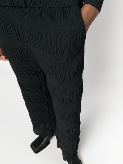 Shop Henrik Vibskov Grow Straight-leg Trousers In Black