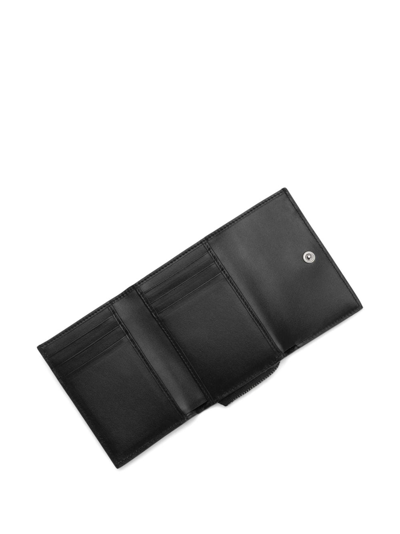 Dolce & Gabbana Logo-print Flap Wallet In Black