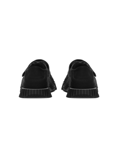 Shop Dolce & Gabbana Logo-jacquard Low-top Sneakers In Black