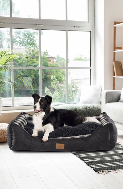 Shop Pendleton Kuddler Dog Bed In Charcoal Ombre Plaid