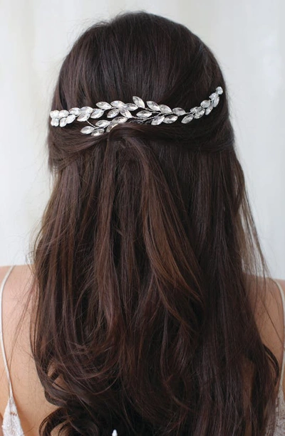 Brides And Hairpins Adara Crystal Halo Comb In Silver