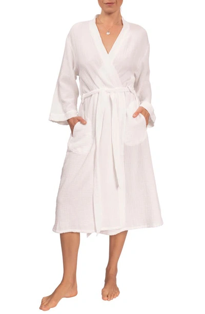 Shop Everyday Ritual Nora Cotton Gauze Robe In White
