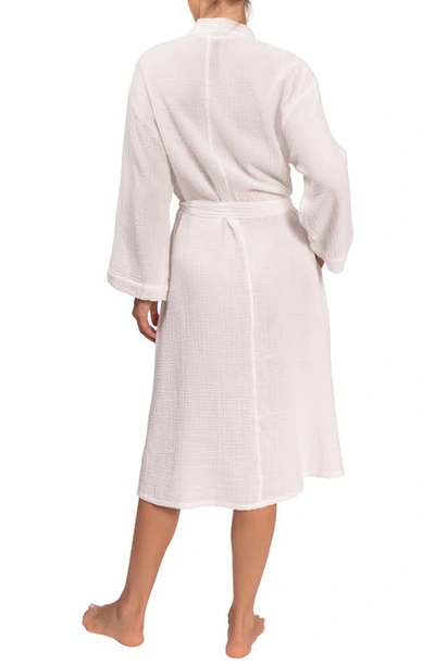 Everyday Ritual Nora Cotton Gauze Robe In White