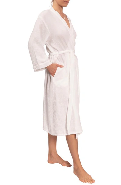Everyday Ritual Nora Cotton Gauze Robe In White