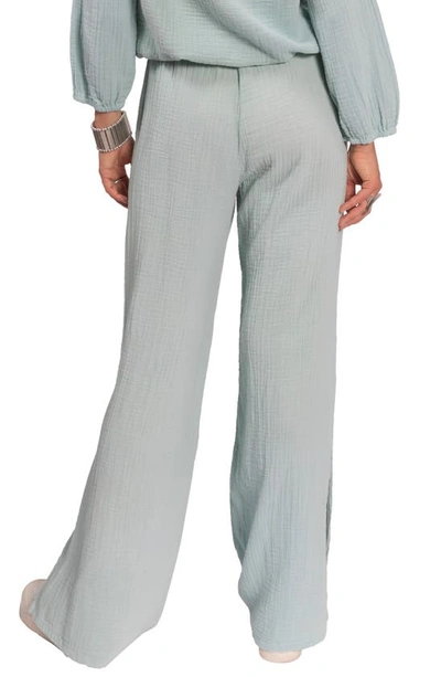 EVERYDAY RITUAL EVERYDAY RITUAL RILEY COTTON GAUZE SPLIT HEM PANTS 
