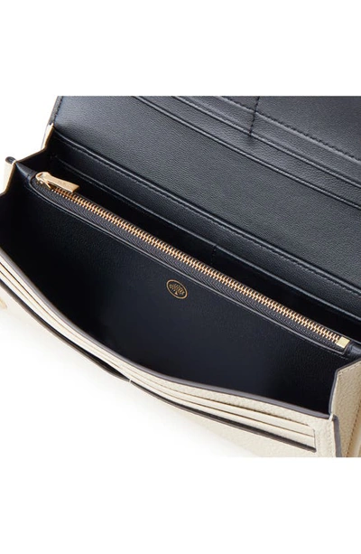 Mulberry Continental Classic Grain Wallet In Chalk