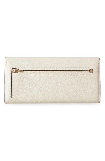 Shop Mulberry Leather Continental Wallet In Chalk