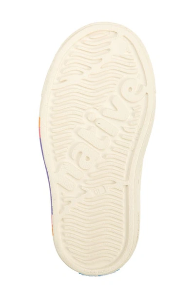 Shop Native Shoes Jefferson Colorblock Sugarlite Slip-on Sneaker In Ivory/ Purple Multi