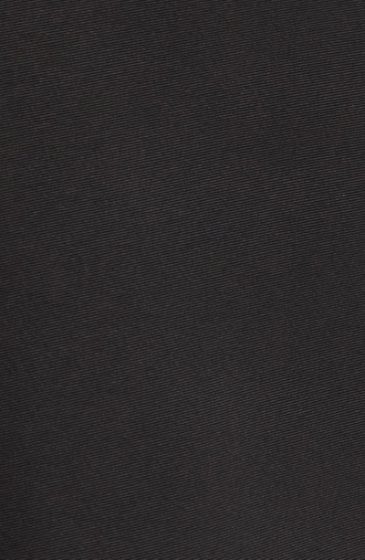 Amsale Faille Cocktail Midi Dress In Black