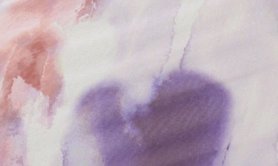 Shop Afrm Serenity Sleeveless Turtleneck Midi Dress In Violet Watercolor