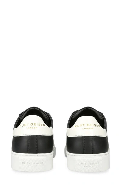 Kurt Geiger Lennon Embroidered Sneaker In Charcoal