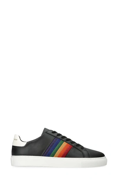 Shop Kurt Geiger Lennon Embroidered Sneaker In Charcoal