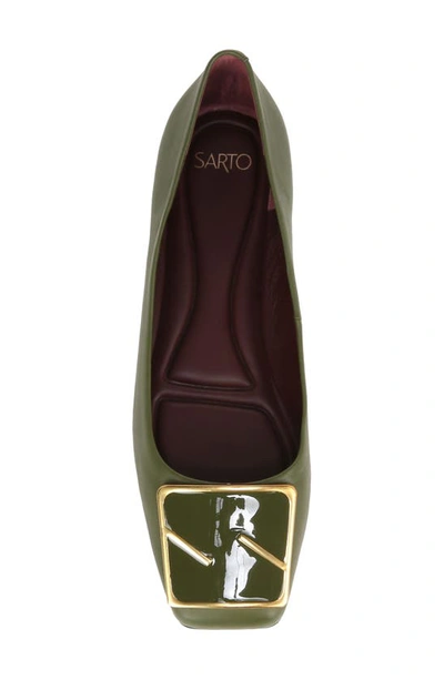 Sarto By Franco Sarto Flexa Amaya Ballet Flat In Army
