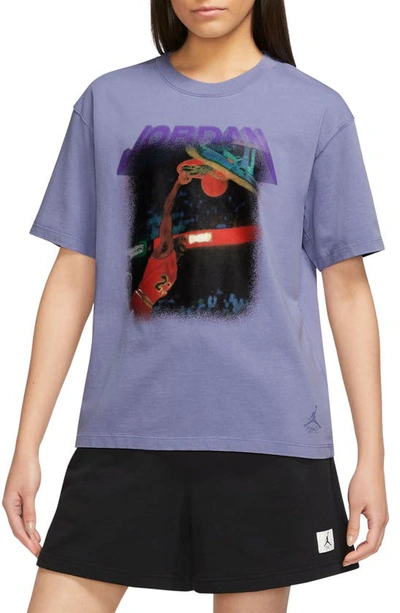 Shop Jordan Mj Heritage Graphic T-shirt In Sky Light Purple