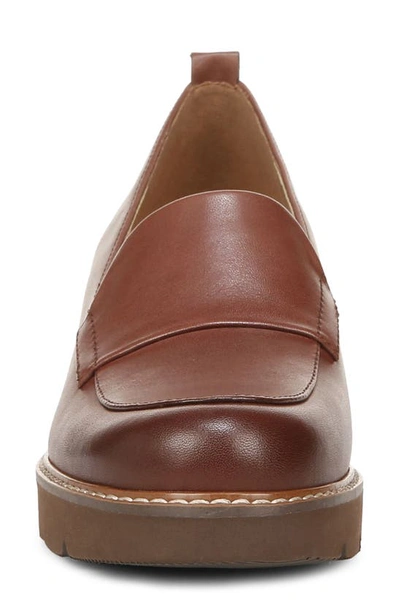 Naturalizer Darry Leather Loafer In Cappuccino Brown Leather