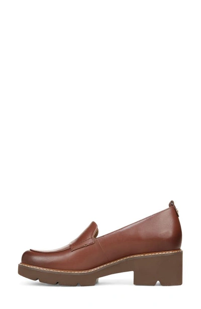 Naturalizer Darry Leather Loafer In Cappuccino Brown Leather