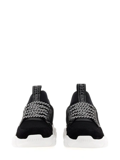 Shop Moschino Sneaker Teddy In Black