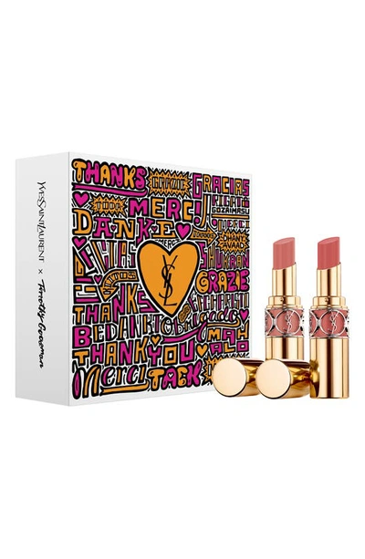 Saint Laurent Rouge Volupté Shine Oil-in-stick Lipstick Balm Duo Set $86 Value