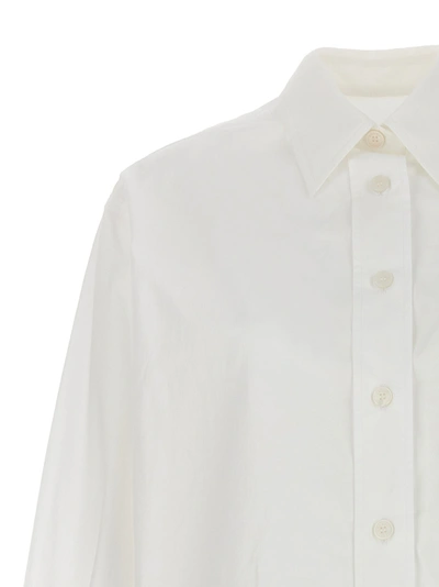 Shop Kenzo Embroidered Logo Shirt Shirt, Blouse White
