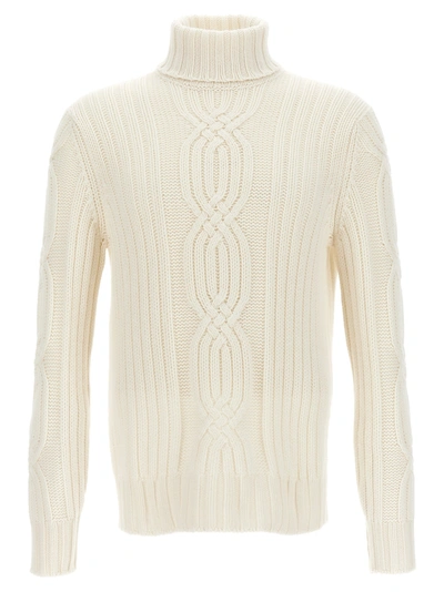 Shop Brunello Cucinelli High Neck Sweater Sweater, Cardigans White