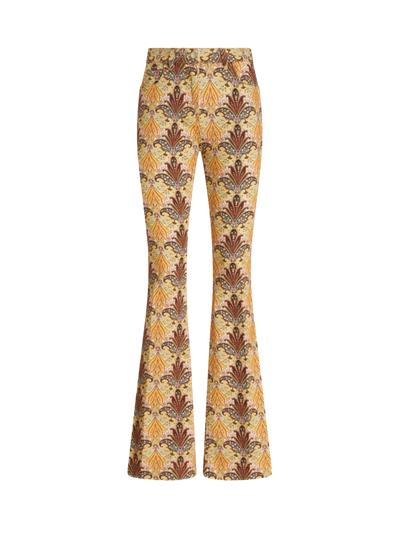 Shop Etro Paisley Print Jeans In Brown