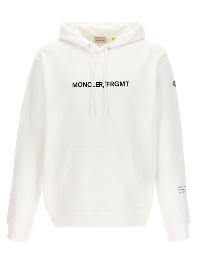 Shop Moncler Genius X Fragment Hoodie Sweatshirt White