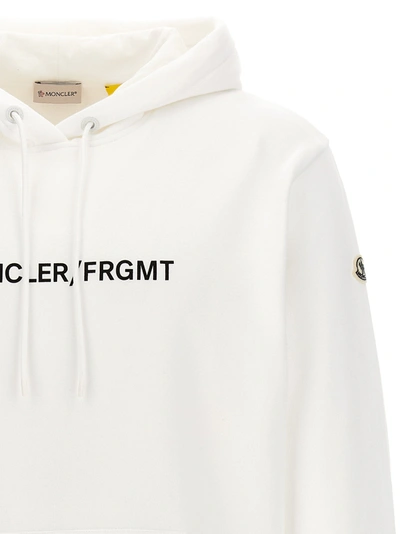 Shop Moncler Genius X Fragment Hoodie Sweatshirt White