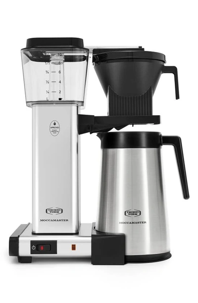 Shop Moccamaster Kbgt Thermal Coffee Brewer In Polished Silver