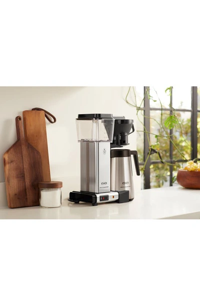 Shop Moccamaster Kbgt Thermal Coffee Brewer In Polished Silver