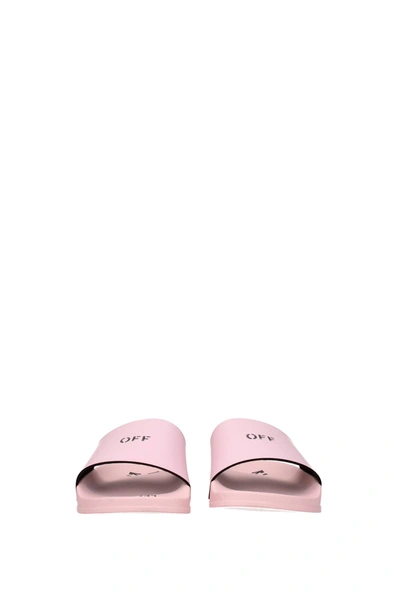 Shop Off-white Slippers And Clogs Rubber Pink