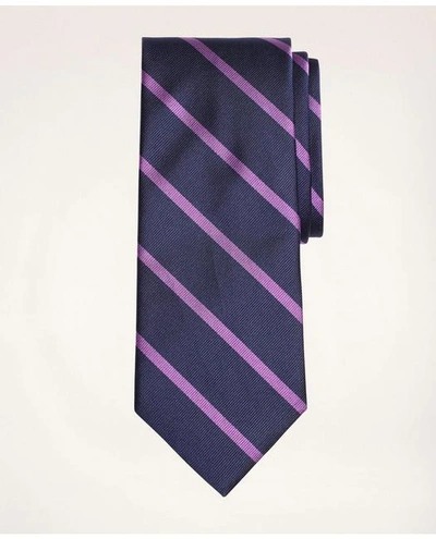 Shop Brooks Brothers Rep Tie | Navy/purple | Size Regular In Navy,purple
