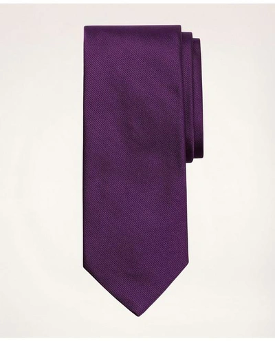Shop Brooks Brothers Solid Rep Tie | Purple | Size Regular