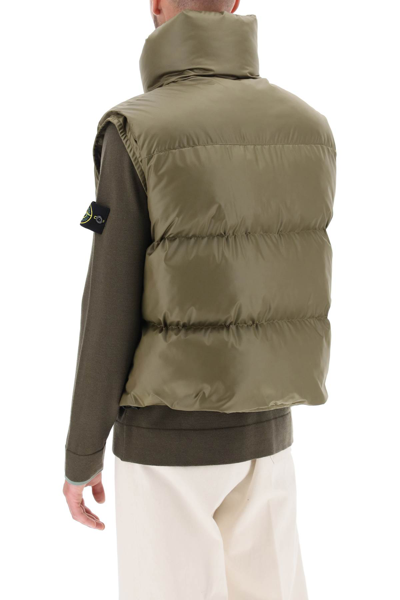 Shop Bally Padded Vest In Ripstop In Olive Green 23 (green)