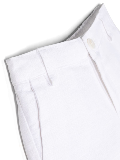 Amaya Pinstriped Linen-cotton Shirt And Shorts Set In Blue